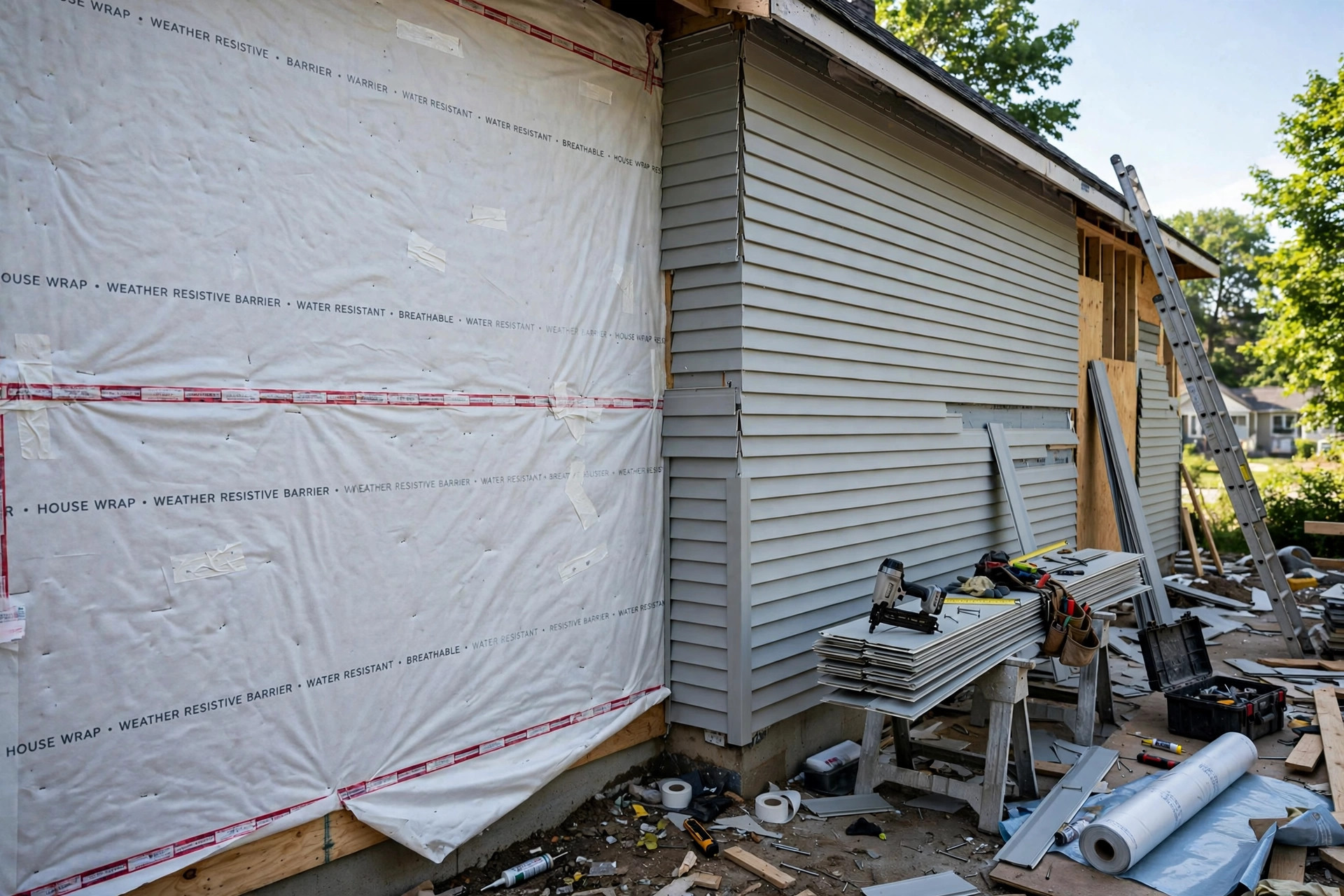 Weatherproofing & Underlayment siding work