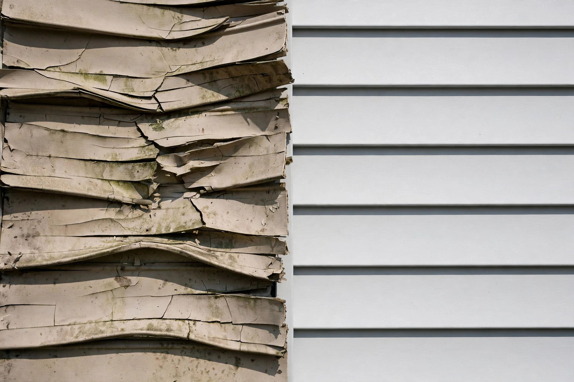 Contractor repairing house siding in Washington, DC